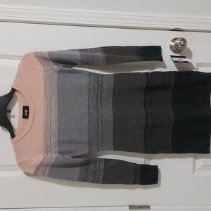 NWT By & by womens long sleeve sweater dress, blush color, small